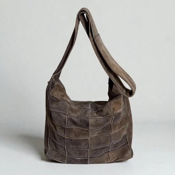 CHANEL suede patchwork '90s crossbody tote - Picture 1 of 11